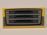 Tile 2 x 4 with Silver Car Grille and Dark Bluish Gray Bar Pattern