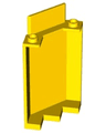 Panel 3 x 3 x 6 Corner Wall without Bottom Indentations