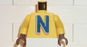 Torso Nesquik Bunny Large 'N' Pattern / Yellow Arms / Brown Hands