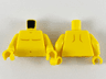 Torso Bare Chest with Medium Nougat Muscles Outline and Navel Pattern / Yellow Arms / Yellow Hands