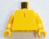 Torso Dark Orange Line and Tail Pattern / Yellow Arms / Yellow Hands