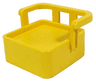 Duplo, Furniture Chair without Studs with Rail Back