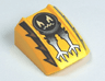 Slope, Curved 2 x 2 Lip with Face and Claws Pattern (Ghost)