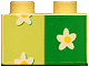 Duplo, Brick 2 x 2 with Flower Wallpaper Pattern