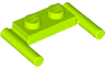 Plate, Modified 1 x 2 with Bar Handles - Flat Ends, Low Attachment