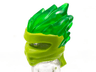 Minifigure, Headgear Ninjago Wrap Type 5 with Molded Trans-Green Flames Pattern