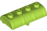 Container, Treasure Chest Lid Curved with Thick Hinge