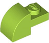 Slope, Curved 2 x 1 with Recessed Stud