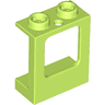 Window 1 x 2 x 2 Plane, Single Hole Top and Bottom for Glass