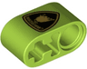 Technic, Liftarm Thick 1 x 2 - Axle Hole with Lamborghini Bull Logo Pattern