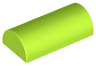 Slope, Curved 2 x 4 Double with Groove