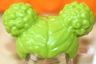 Minifigure, Hair Female with Center Part and 2 Space Buns on Top