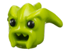 Minifigure, Head, Modified Kranxx / Rench with Open Mouth with Black Eyes Pattern