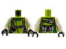 Torso World Racers - Team Extreme with Vest with Belts and Radar Pattern / White Arms / Black Hands