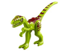 Dinosaur Coelophysis / Gallimimus with Dark Red Stripes and White Eyes Pattern