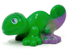 Chameleon, Friends Style with Marbled Medium Lavender and Printed Black, Medium Azure and White Eyes Pattern