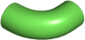 Brick, Round Tube 1 x 1 d. 90 degrees Elbow Macaroni - No Stud - Type 2 - Axle Hole