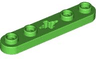 Technic, Plate 1 x 5 with Smooth Ends, 4 Studs and Center Axle Hole