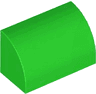 Slope, Curved 1 x 2 with Bottom Stud Holder