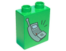 Duplo, Brick 1 x 2 x 2 with Cell Phone Pattern