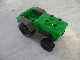 Duplo Farm Tractor with Black Wheels, Dark Gray Engine and Fenders, and Dark Gray Hitch