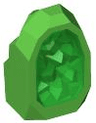 Rock 1 x 1 Geode with Molded Trans-Green Crystals Pattern