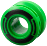 Wheel 11mm D. x 8mm with Center Groove, 8 Spokes and Smooth Side with Black Circle and Arcs Pattern