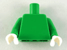 Torso Plain / Bright Green Arms / White Hands