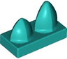 Tile, Modified 1 x 2 with 2 Teeth Vertical