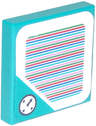 Tile 2 x 2 with Super Mario Scanner Code Time Block / Timer / Clock Pattern (Sticker) - Sets 71365 / 71369