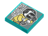 Tile 2 x 2 with BeatBit Album Cover - Robot Singer with Beatbox Head Pattern