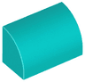 Slope, Curved 1 x 2 with Bottom Stud Holder