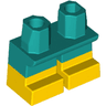 Legs Short with Molded Yellow Lower Legs / Boots  Pattern