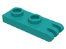 Hinge Plate 1 x 2 with 3 Fingers on End - Hollow Studs