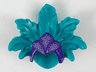 Minifigure, Headgear Hat, Showgirl with Feathers with Dark Purple Front, Silver Dots Pattern
