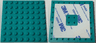 Plate, Modified 8 x 8 with Double-Sided Adhesive Tape on Back