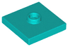 Plate, Modified 2 x 2 with Groove and 1 Stud in Center (Jumper)