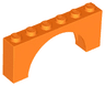 Arch 1 x 6 x 2 - Medium Thick Top without Reinforced Underside