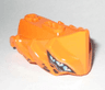 Hero Factory Creature Head, Jaw with Axle Hole with 6 Medium Azure Eyes and Black Spots Pattern