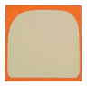 Tile 4 x 4 with Bright Light Yellow Curved Panel (Stomach) Pattern