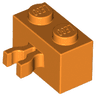 Brick, Modified 1 x 2 with Split U Clip Thick (Vertical Grip)