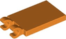 Tile, Modified 2 x 3 with 2 Open O Clips