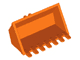 Vehicle, Digger Bucket 7 Teeth 3 x 6 with Locking 2 Finger Hinge