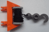 String Reel 1 x 4 x 2 Complete with Black String and Dark Gray Hook with Tow Ball