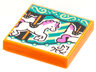 Tile 2 x 2 with BeatBit Album Cover - Carousel Horse Pattern