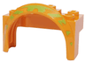 Vehicle, Mudguard 4 x 2 1/2 x 2 with Arch Round with Lime Animal Print Pattern