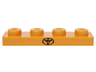 Plate 1 x 4 with Black Toyota Logo Pattern