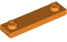Plate, Modified 1 x 4 with 2 Studs with Groove