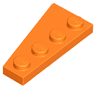 Wedge, Plate 4 x 2 Right