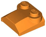 Slope, Curved 2 x 2 x 2/3 with 2 Studs and Curved Sides, Lip End